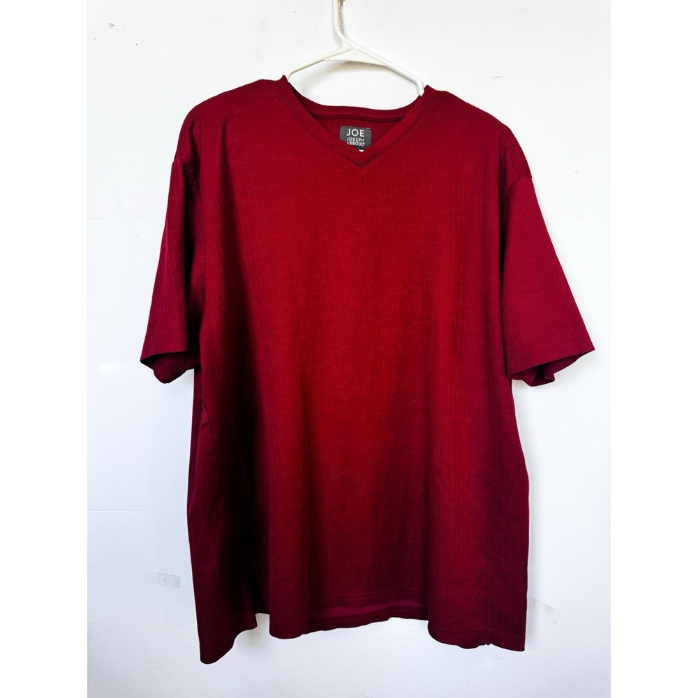JOE Joseph Abboud Men's Shirt XXL Cotton Blend Casual Ribbed Knit Tee India